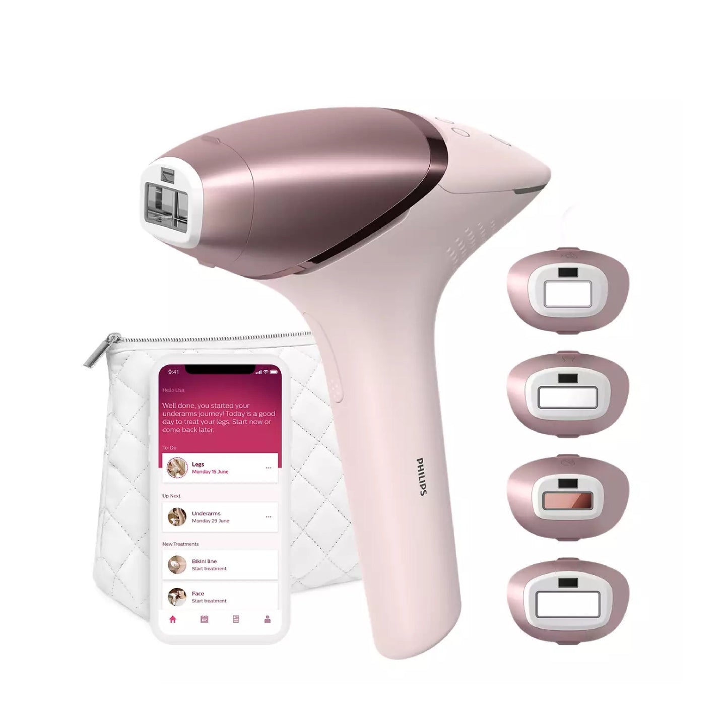 Lumea IPL 9000 Series جهاز فيلبس لأزالة الشعر بالليزر الاصدار الحادي عشر BRI958