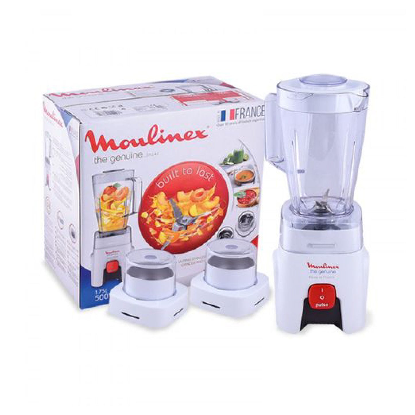 MOULINEX GENUINE LM242 with Grinder & Grater خلاط مولينكس مبشرة ومطحنة القوة 500 واط