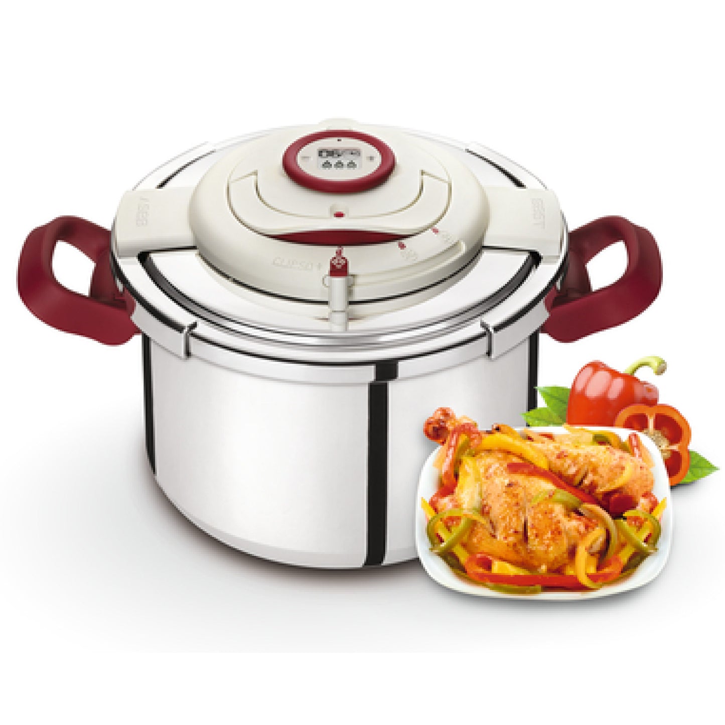 Tefal Clipso Precision 10 liter طنجرة ضغط كليبسو بريسيجن ستانلس ستيل 10لتر
