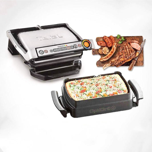 Tefal OptiGrill GC715D28 تيفال شواية أوبتي جريل لطهي وشي الوجبات المتنوعة