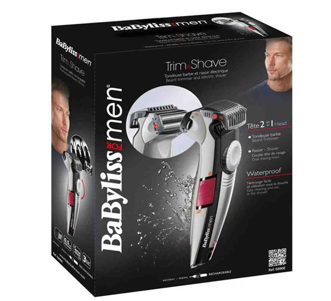 Babyliss 2 in 1 Beard Trimmer & Shaver BAB-E890SDE