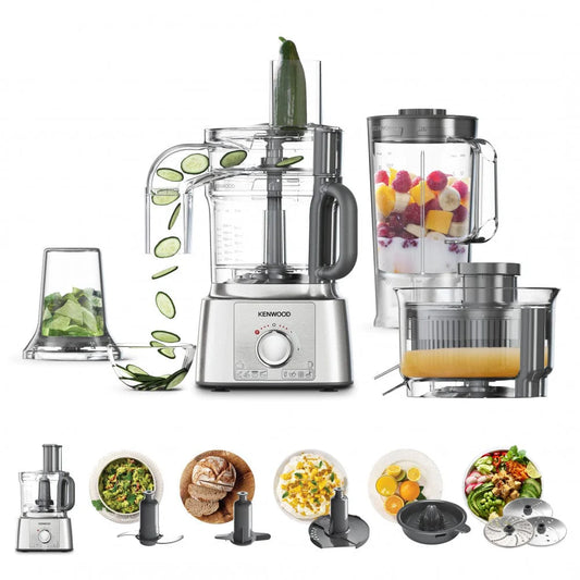 Kenwood Multipro Food Processor - محضر طعام ستانلس ستيل كينوود، 1000 وات، FDP65.880SI
