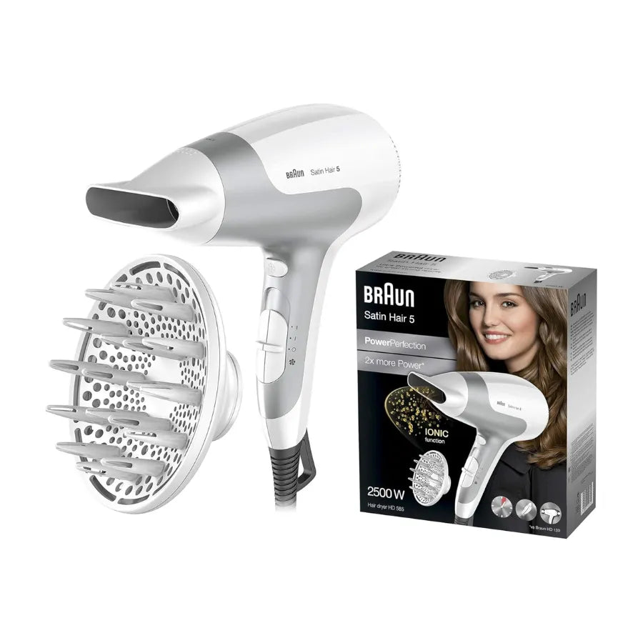 Braun BRHD585 Satin Hair 5 PowerPerfection Hair Dryer 2500W