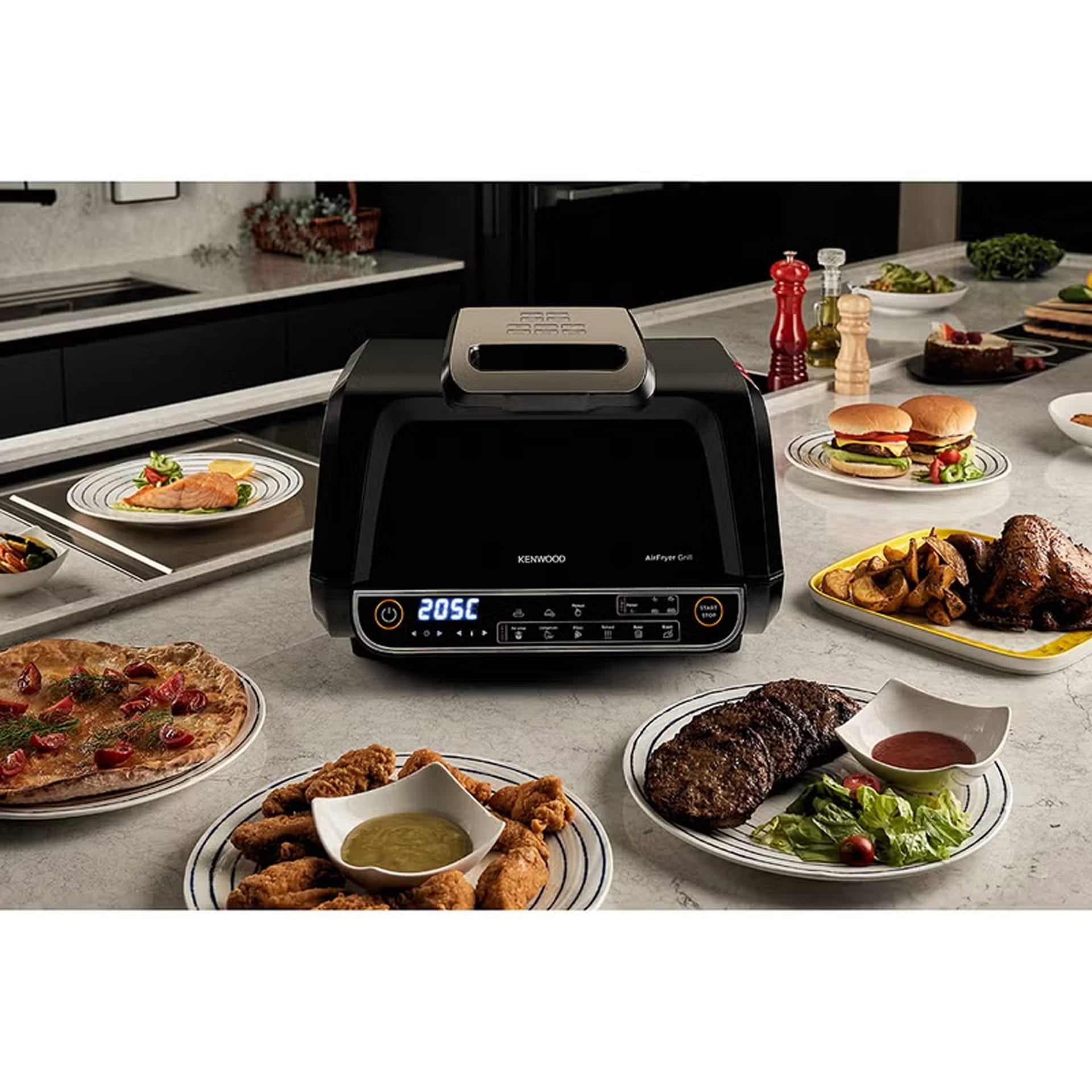 Kenwood XL Digital Smart Air Fryer Grill 8L GHF40.000BK