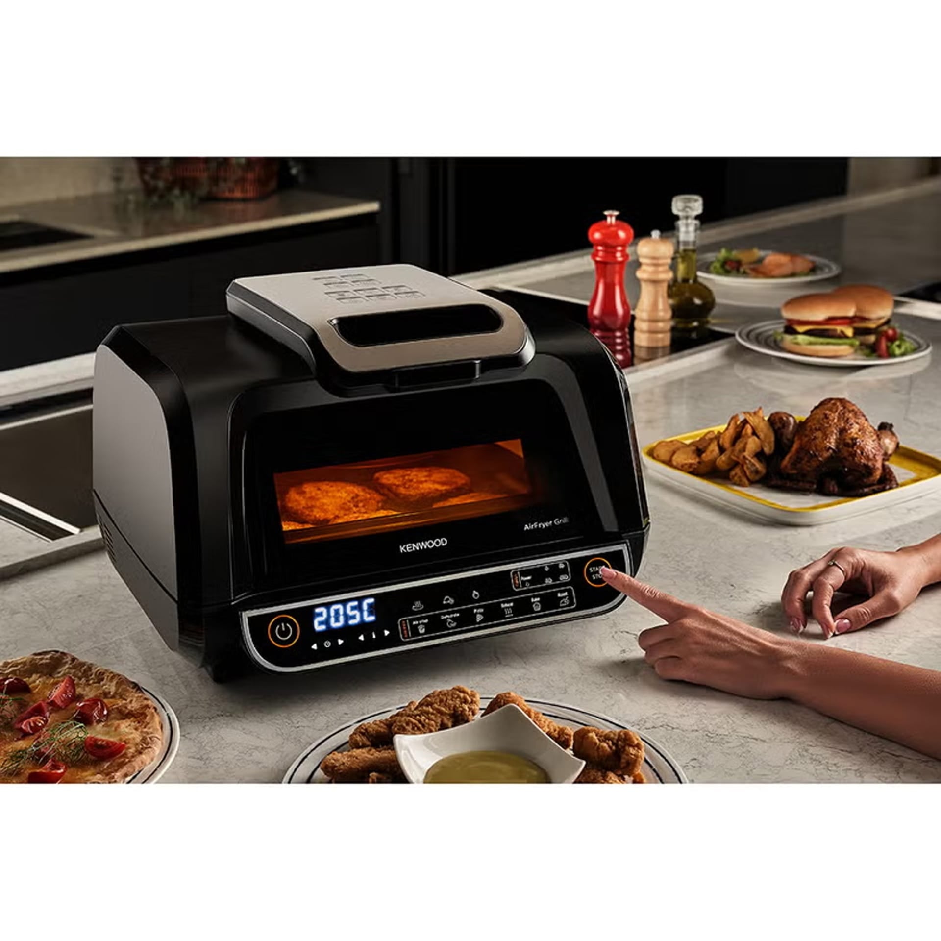 Kenwood XL Digital Smart Air Fryer Grill 8L GHF40.000BK