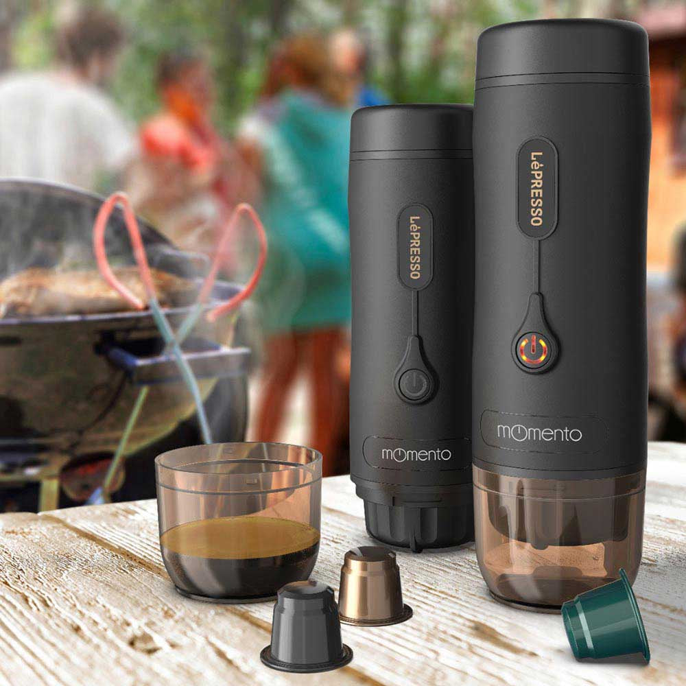 LePresso Momento 2.0 Portable Espresso Machine Nespresso Compatible LPPESSMBK