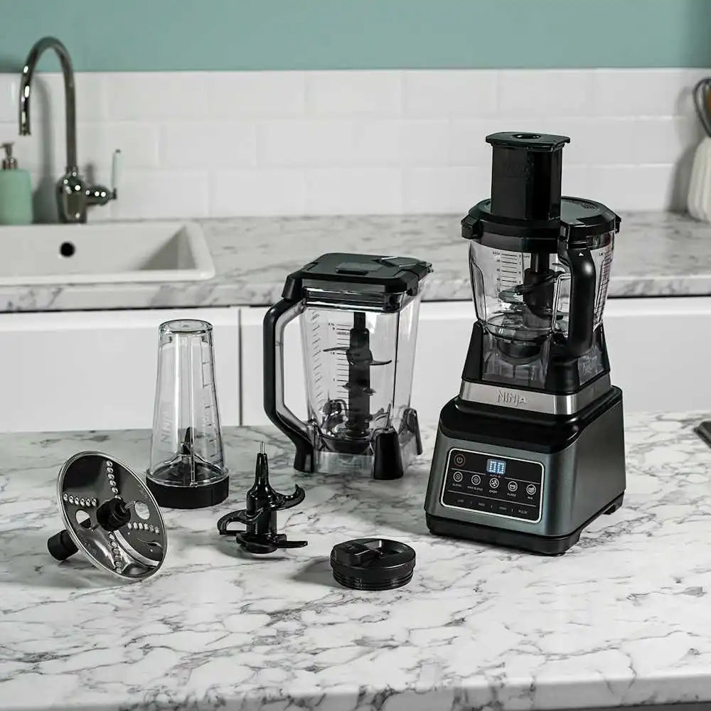 Ninja 3-in-1 food processor BN801 with blender, processor bowl and cup | محضرة طعام نينجا 3 في 1 مع خلاط ووعاء وكوب شخصي