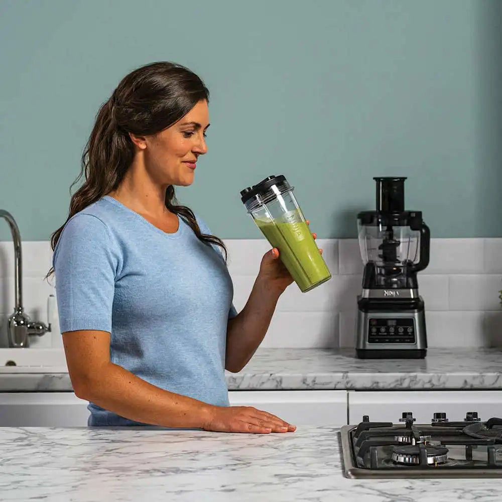 Ninja 3-in-1 food processor BN801 with blender, processor bowl and cup | محضرة طعام نينجا 3 في 1 مع خلاط ووعاء وكوب شخصي