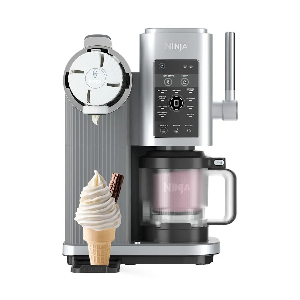 Ninja CREAMi Swirl 13-in-1 Ice Cream & Soft Serve Maker NC701UK, جهاز صنع الآيس كريم والسوفت سيرف نينجا CREAMi Swirl متعددة الوظائف 13 برنامج NC701UK