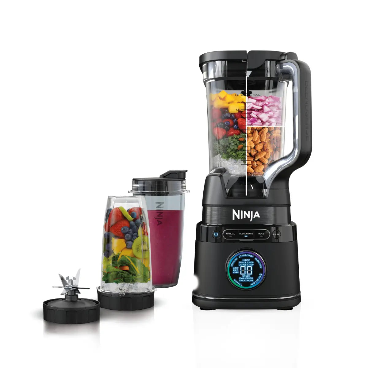 Ninja Detect Power Blender Pro 2-in-1 TB301ME | 1200W Jug & Single Serve, خلاط نينجا Detect Power Blender Pro 2 في 1 موديل TB301ME | 1200 واط