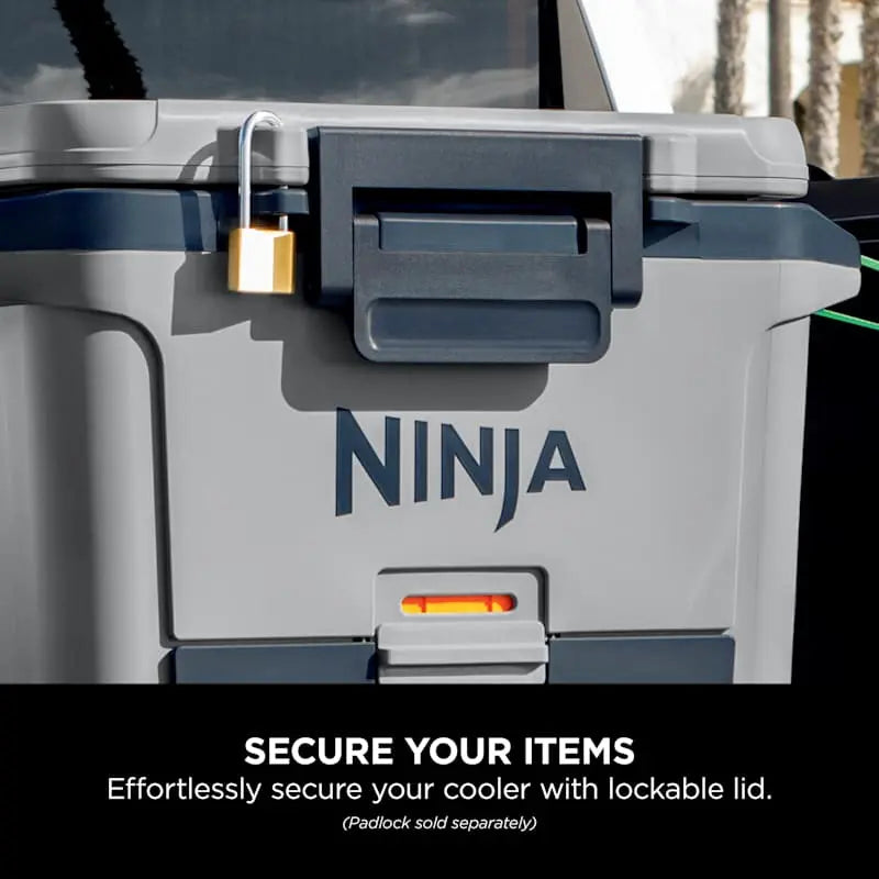 Ninja FrostVault 28L cooler FB131 slate grey outdoor ice box | صندوق تبريد نينجا فروست فولت 28 لتر لون رمادي للرحلات
