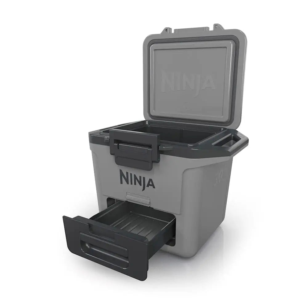 Ninja FrostVault 28L cooler FB131 slate grey outdoor ice box | صندوق تبريد نينجا فروست فولت 28 لتر لون رمادي للرحلات
