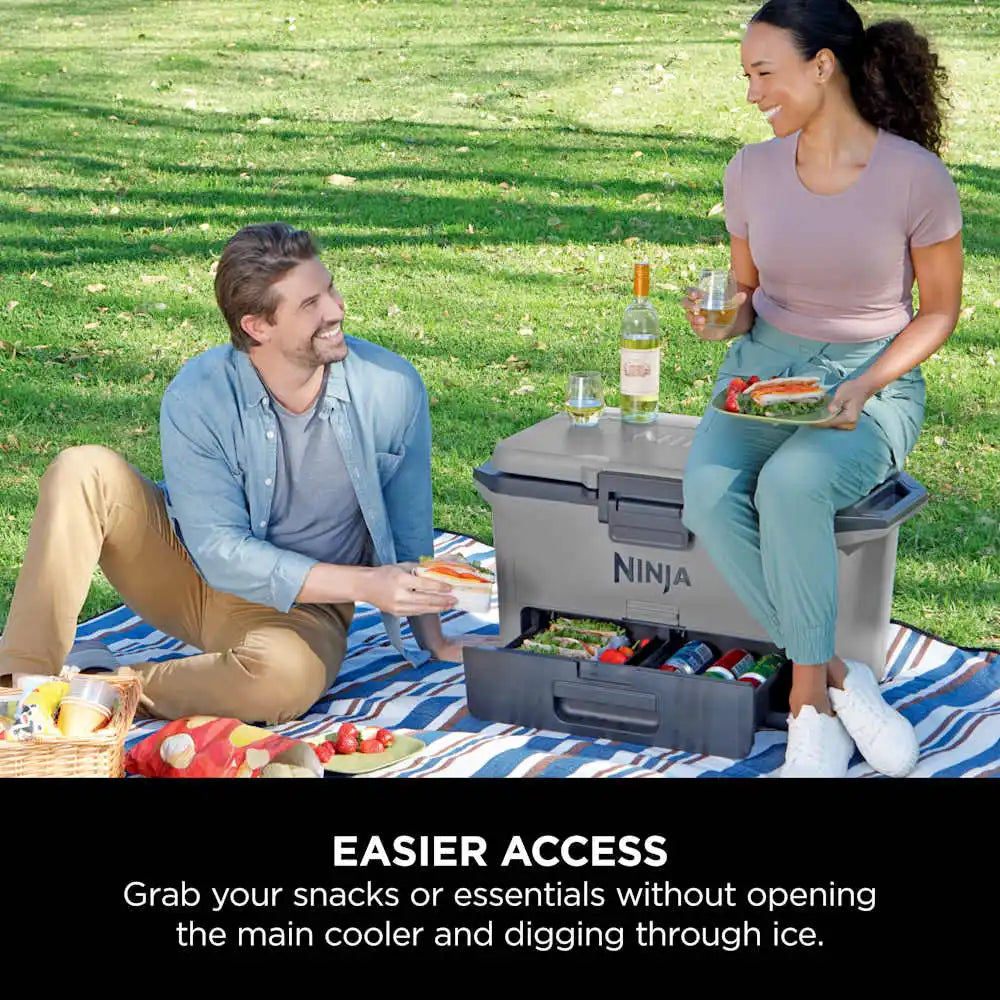 Ninja FrostVault 47L cooler FP151 outdoor ice box | صندوق تبريد نينجا فروست فولت 47 لتر للرحلات