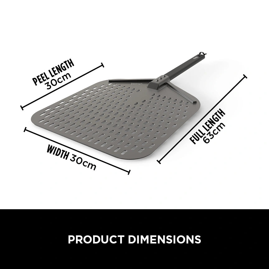 Ninja Woodfire Pizza Serving Peel XSKPZPLU | Lightweight Perforated Pizza Paddle for Outdoor Ovens