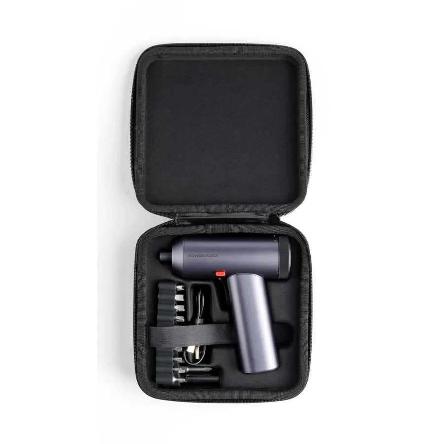 مفك براغي كهربائي 30 قطعة POWEROLOGY قابل للشحن موديل P30IN1CSS