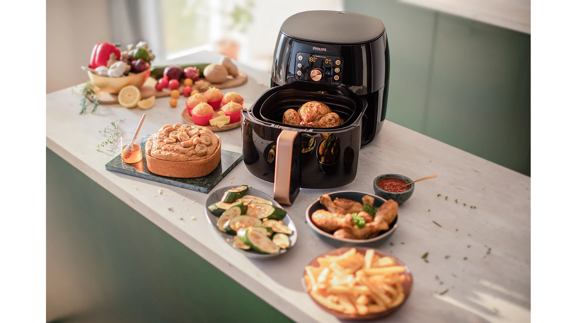 Philips XXL Digital Air Fryer 7.3L 2225W HD9863