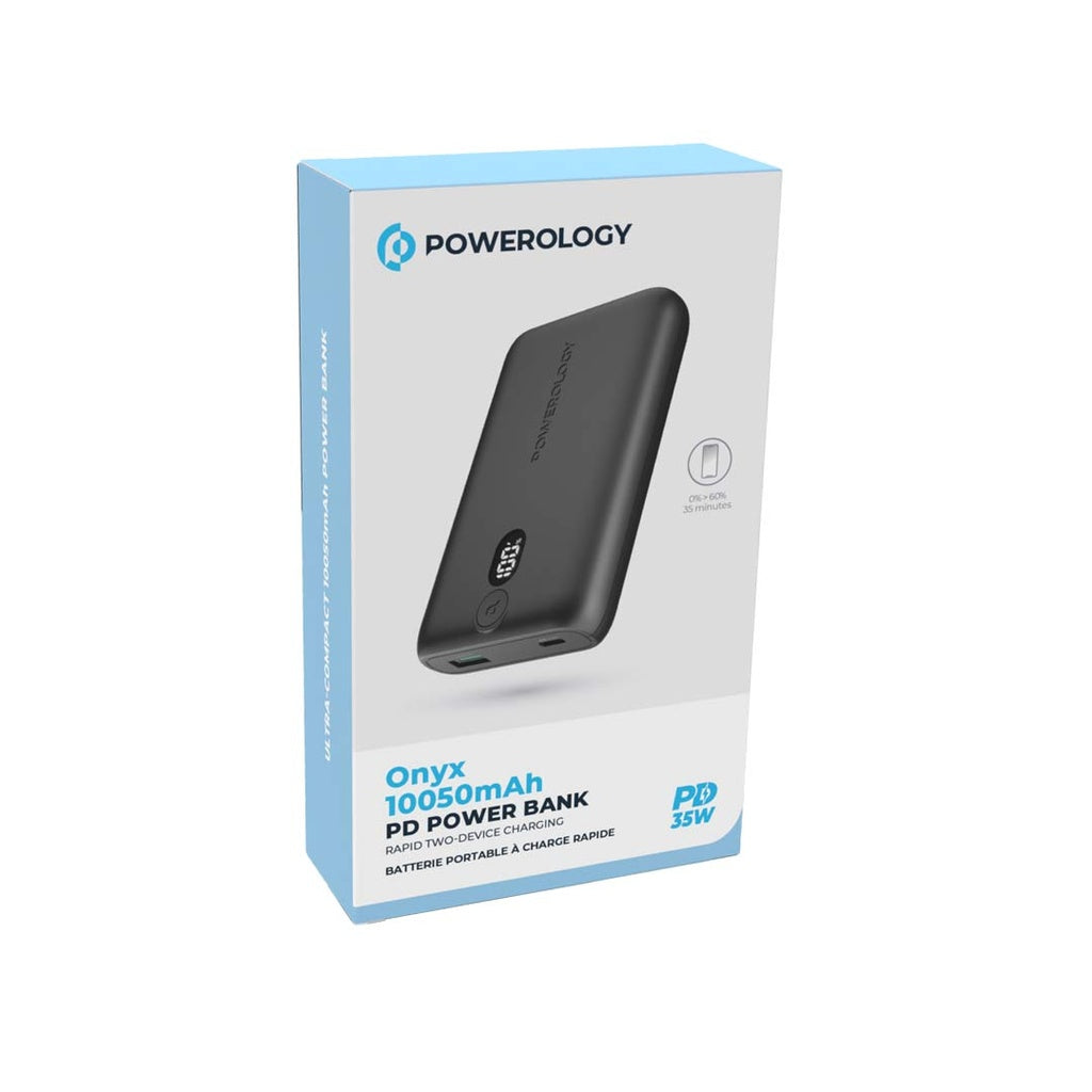 Powerology Onyx PD Power Bank 10050mAh 35W Fast Charging PPBCHA18