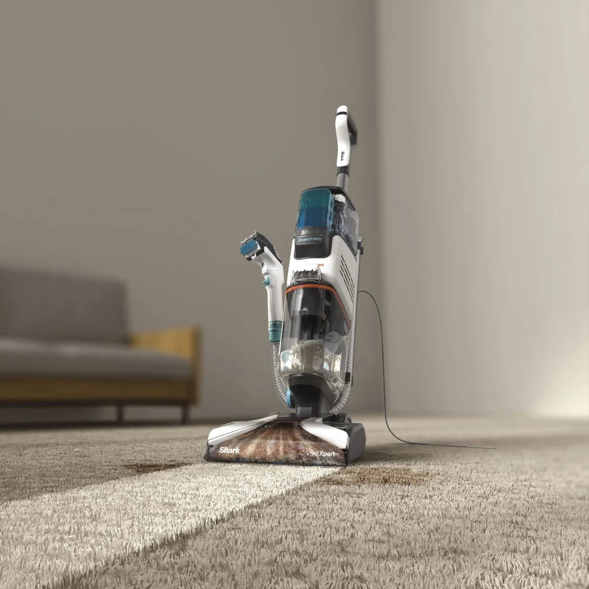 Shark CarpetXpert Deep Carpet Cleaner EX200ME  | Built-In StainStriker – 2-in-1 Carpet & Upholstery Cleaner, منظف سجاد شارك CarpetXpert | مزيل بقع مدمج StainStriker – جهاز 2 في 1 للسجاد والمفروشات