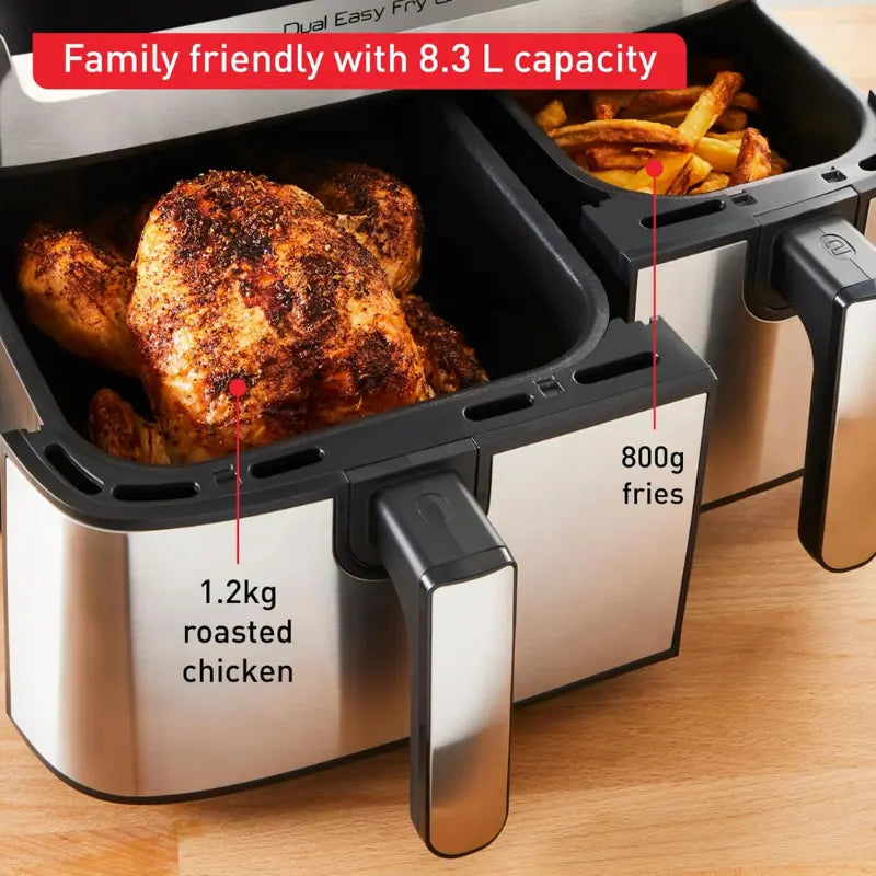 Tefal Dual Easy Fry & Grill Air Fryer 8.3L 2700W | EY905D40