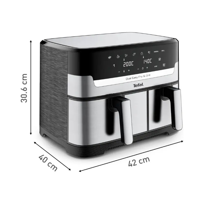 Tefal Dual Easy Fry & Grill Air Fryer 8.3L 2700W | EY905D40