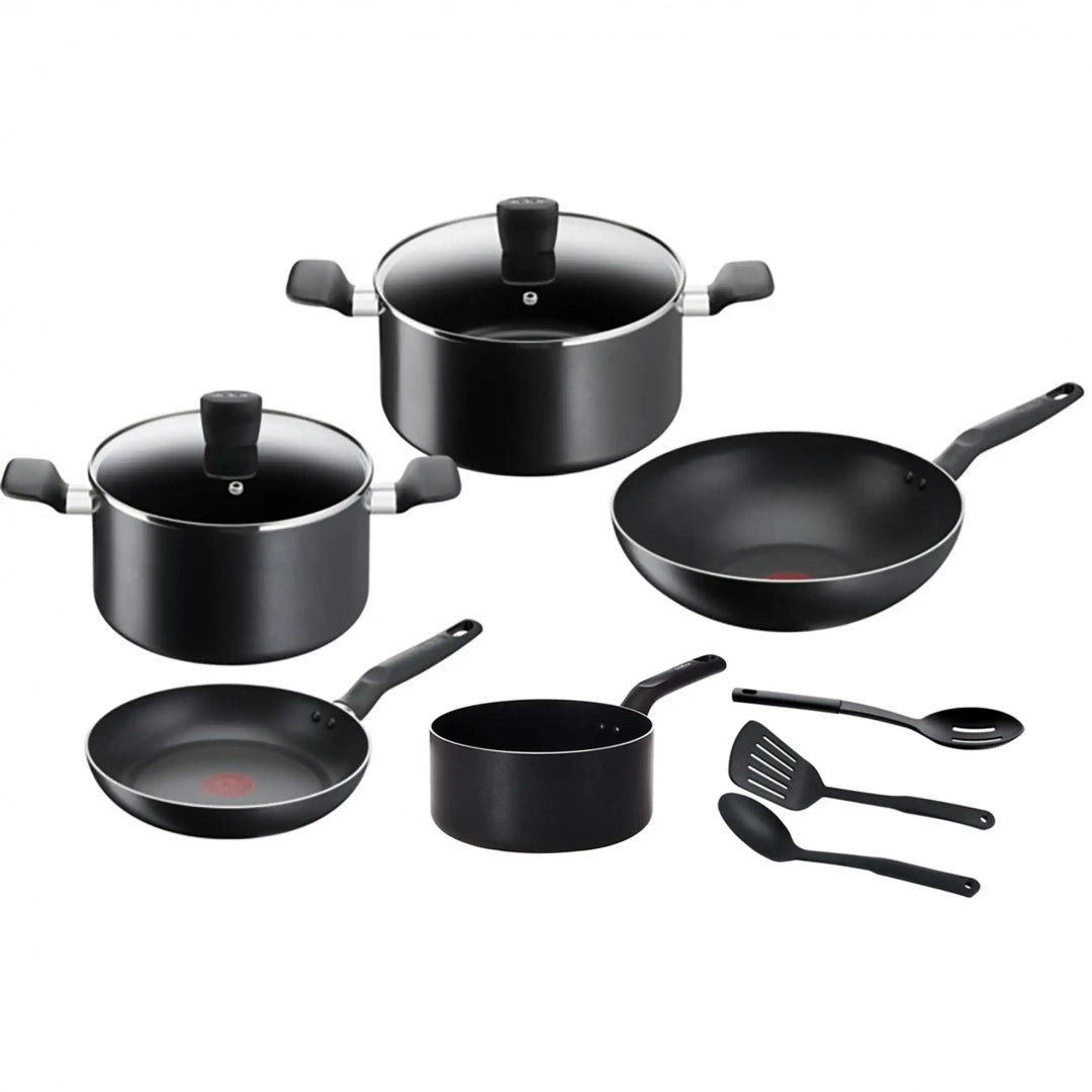 Tefal Super Cook 10-Piece Non-Stick Cookware Set – B459SD85