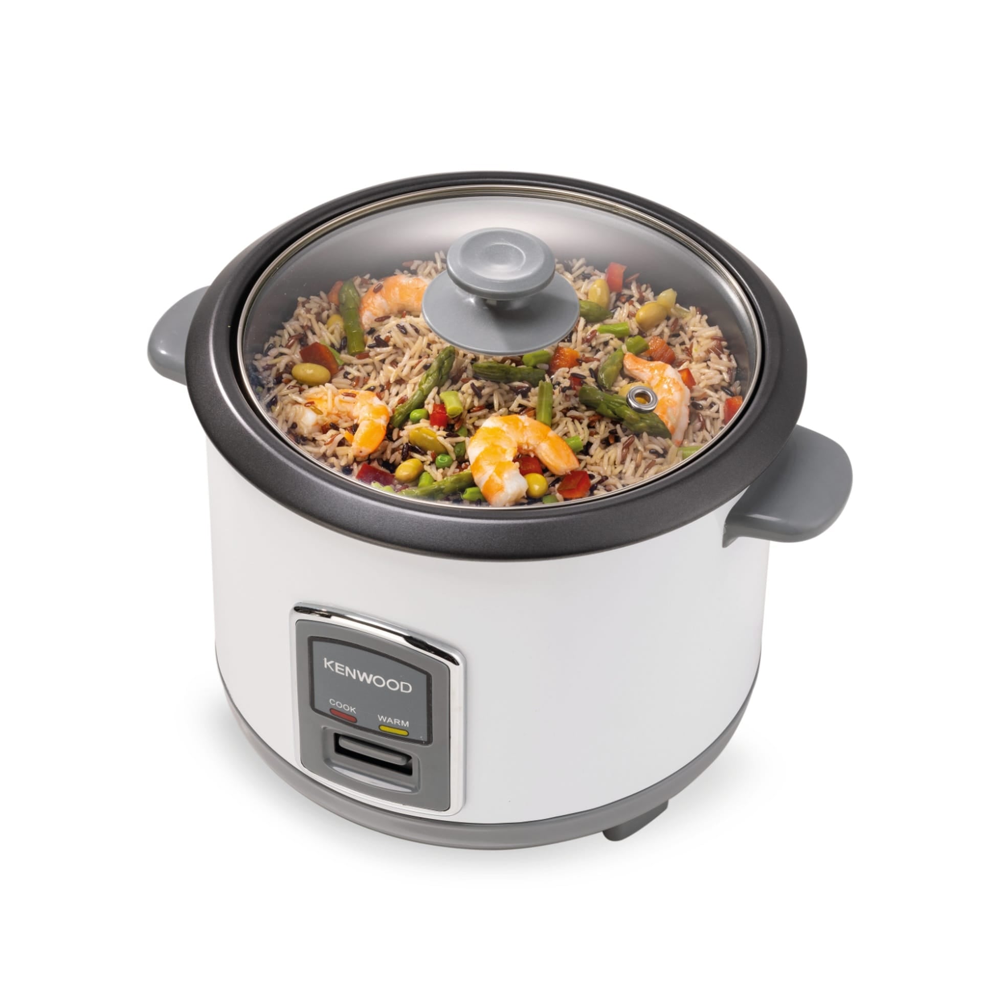 قدر طبخ الأرز كينوود RCM18.000WH سعة 1.8 لتر مع سلة تبخير