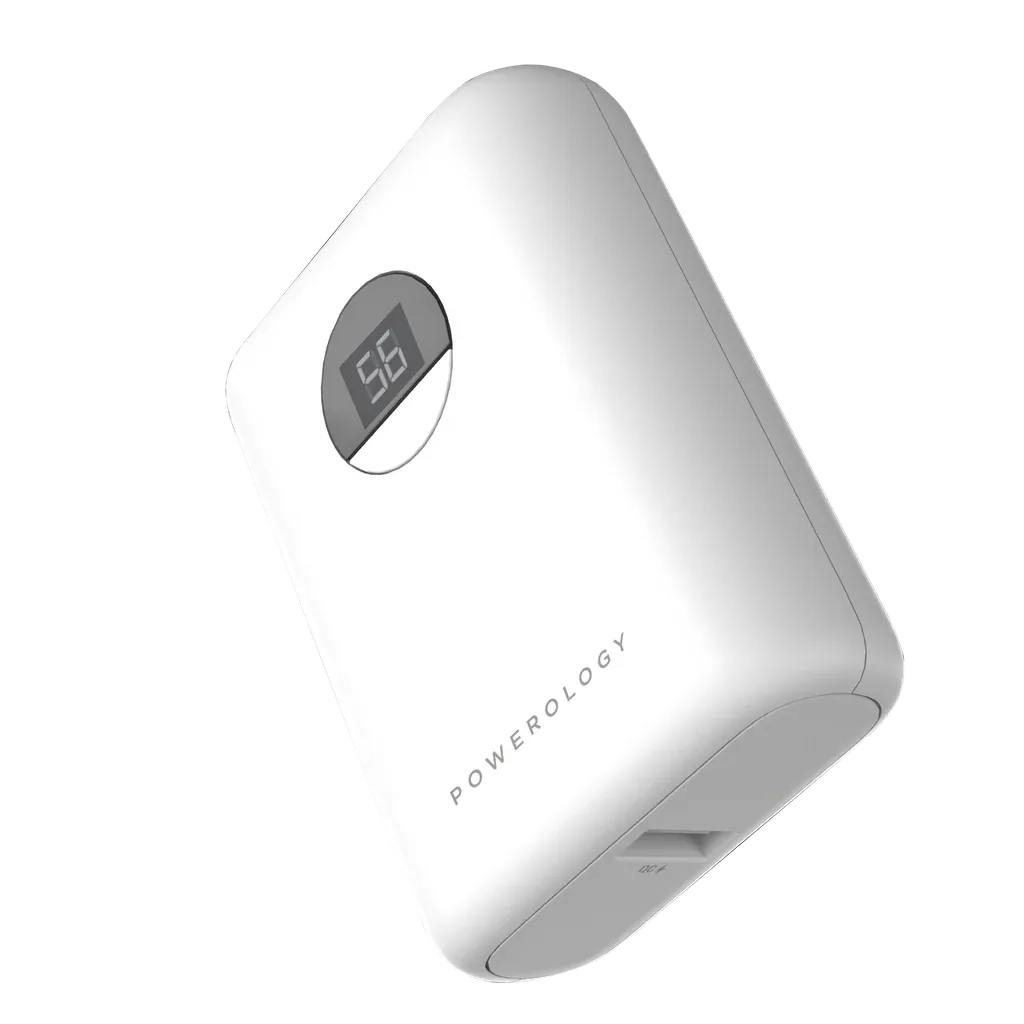 Powerology Ultra Compact 10000mAh PD 20W Power Bank White PPBCHA04-WH