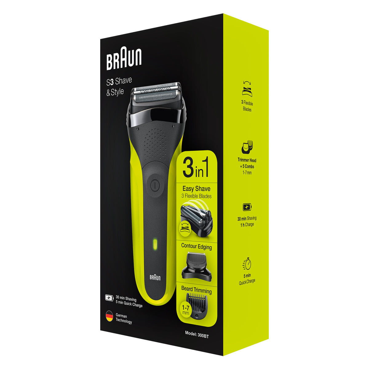 Braun Series 3 Shave&Style 300BT Shaver & Trimmer