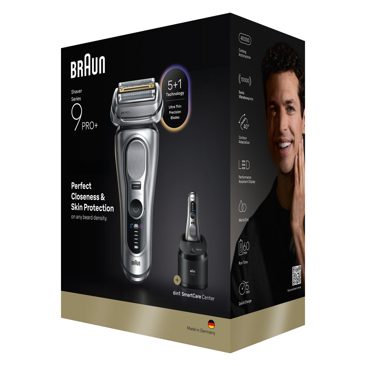 Braun Series 9 Pro+ 9667cc Wet & Dry Electric Shaver with SmartCare Center