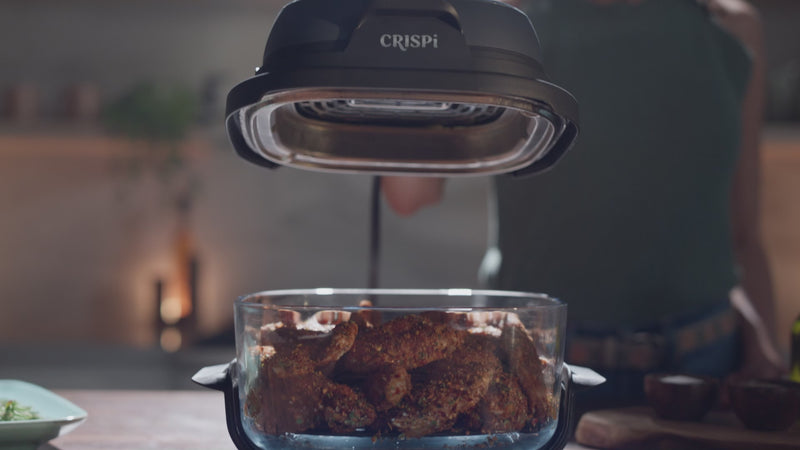 Ninja Crispi 4-in-1 Portable Air Fryer FN101MEGY | Glass Cooking System 1700W